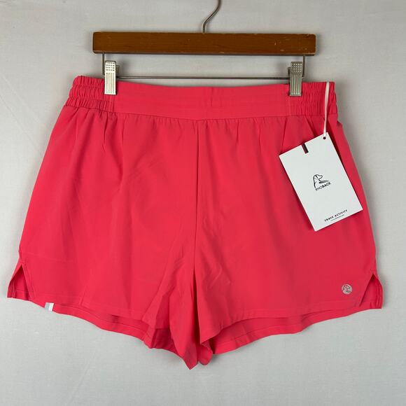 Rhoback Sunrise Active Lined Shorts Watermelon Pink 3" Inseam Women's Size L - Picture 1 of 11